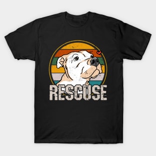 Recuse Pitbull - Love Dogs - Funny Dogs T-Shirt